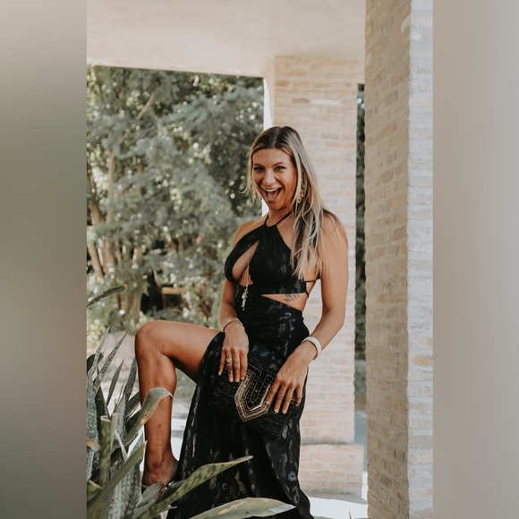 Sexy adjustable LULI FAMA black dress -size small - Picture 4 of 8